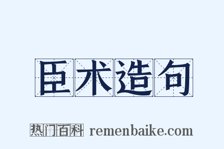 臣术造句是什么意思的图片
